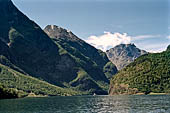 Norvegia, la regione dei fiordi, vedute durante la gita in battello lungo l'Aurlandsfjord e il Noeroyfjord. 